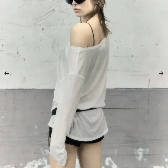 보헤미안서울 SHEER LOOSE FIT LONG SLEEVE, IVOR