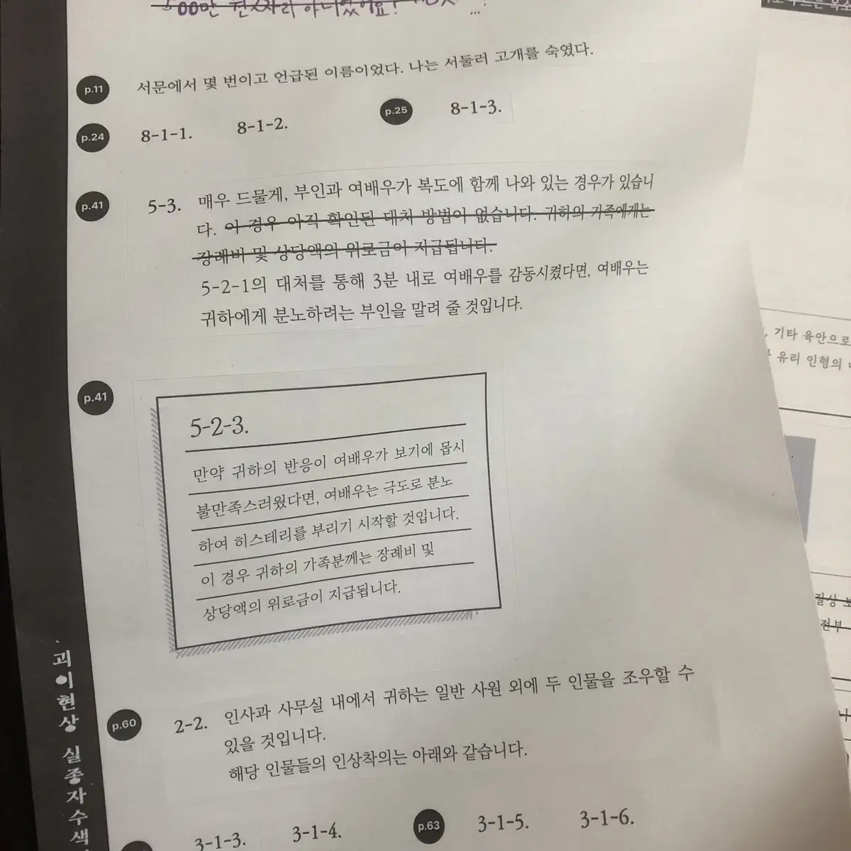 괴이현상 실종자 수색연합 수정 전 단행본 판매