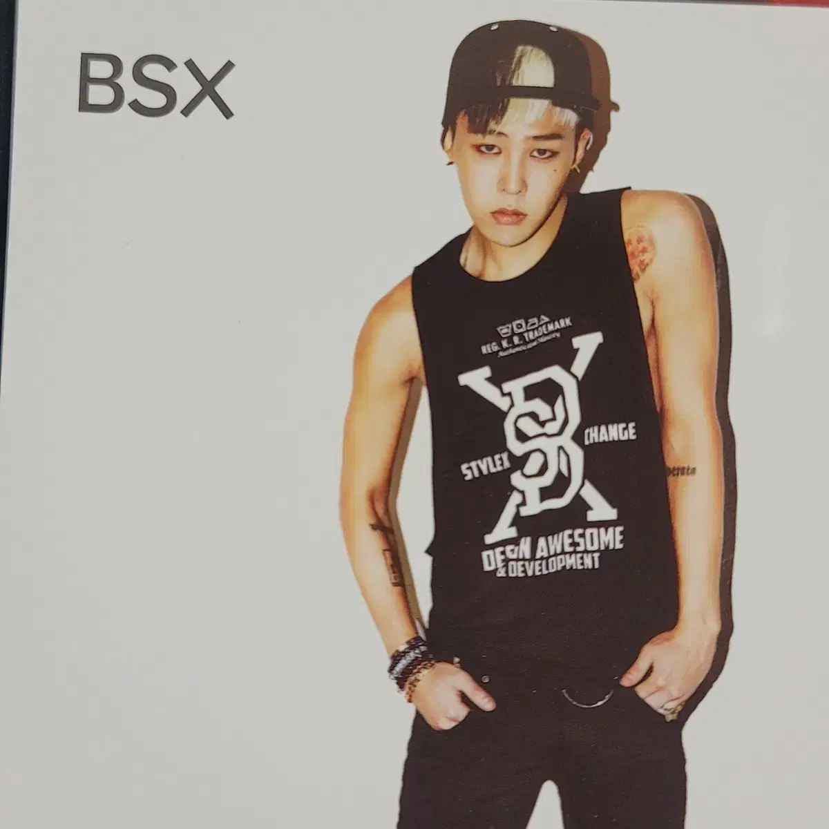 빅뱅 GD BSX 블랙 나시 티셔츠 XL + 덤