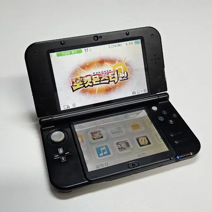 상태 좋음 닌텐도 new 3ds XL 썬 문 에디션 뉴큰다수