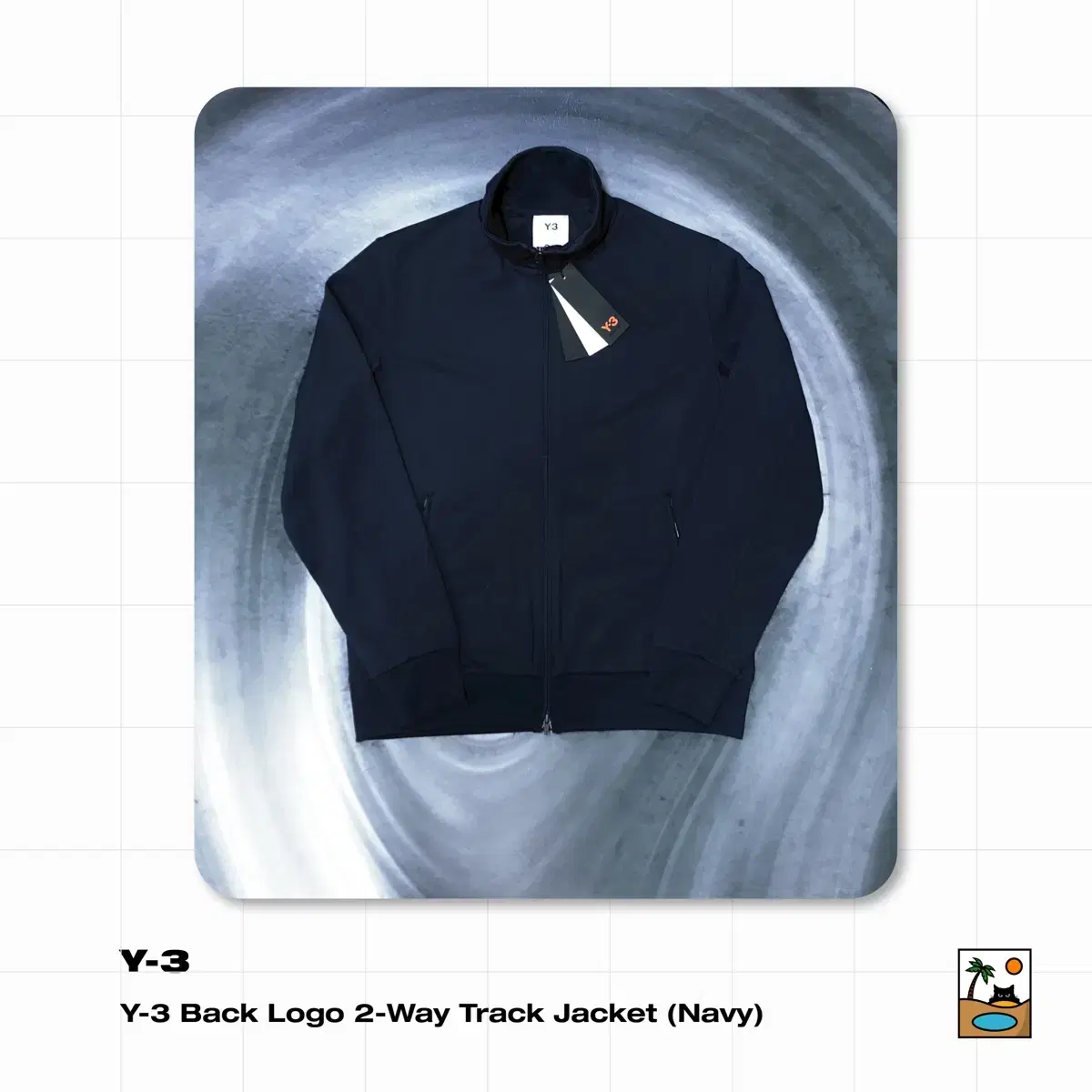 와이 쓰리 Back Logo 2-Way Track Jacket (Navy