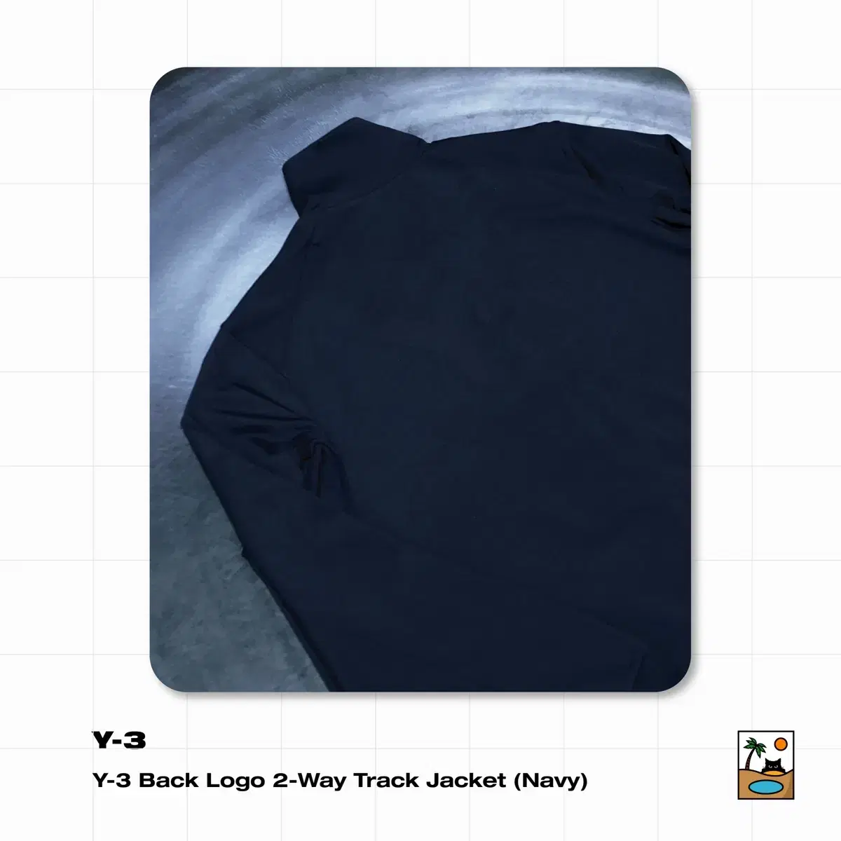 와이 쓰리 Back Logo 2-Way Track Jacket (Navy