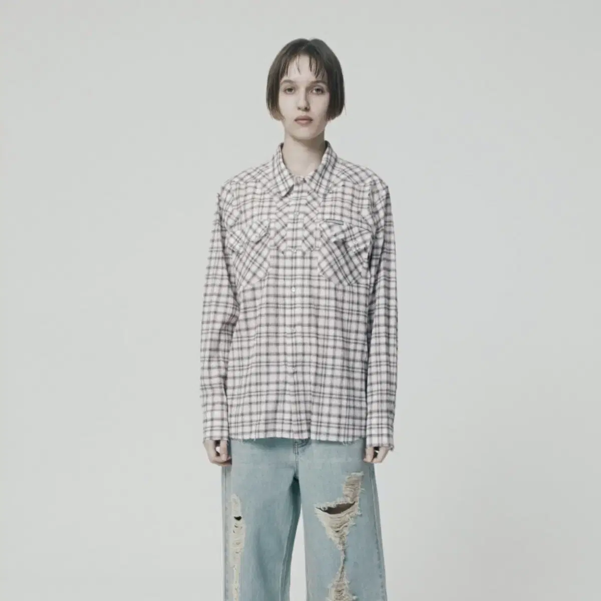 더바이닐하우스 WESTERN CHECK SHIRTS 웨스턴 체크 셔츠