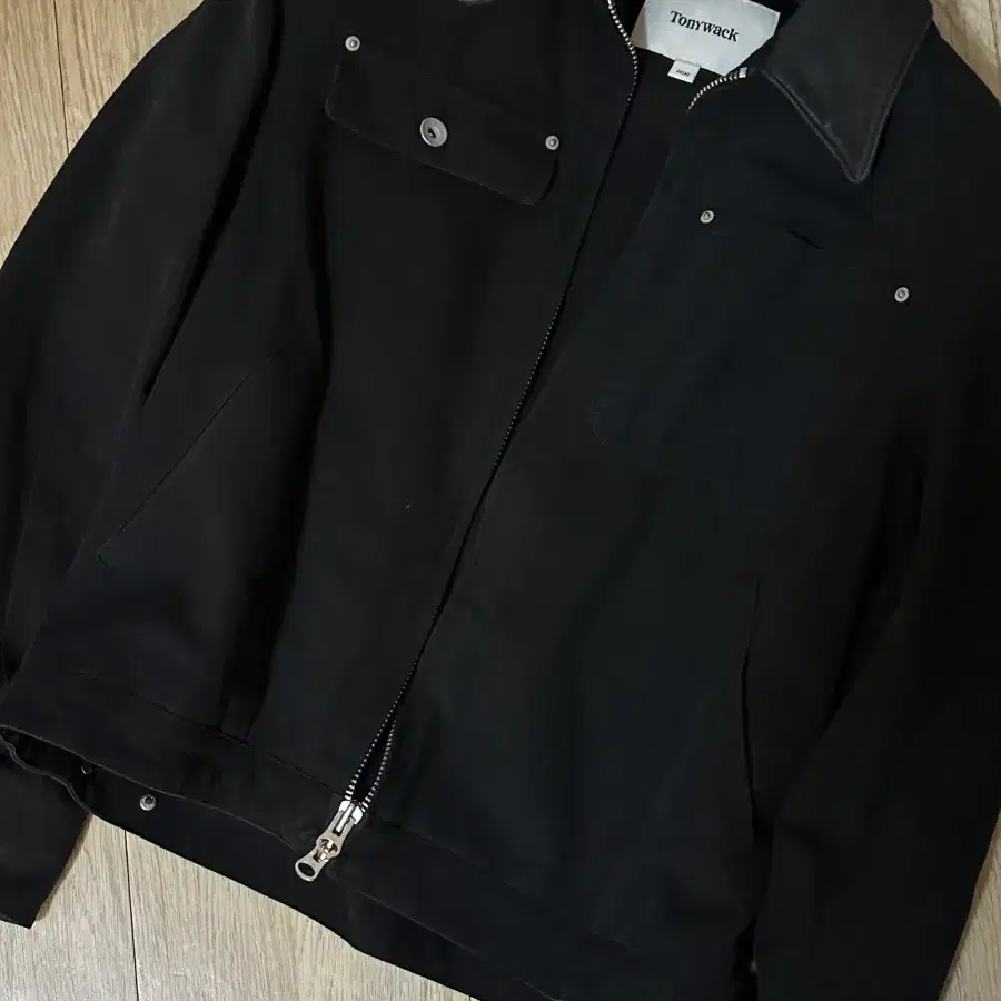 (M) 토니웩  워크자켓 Leather Collar Garment