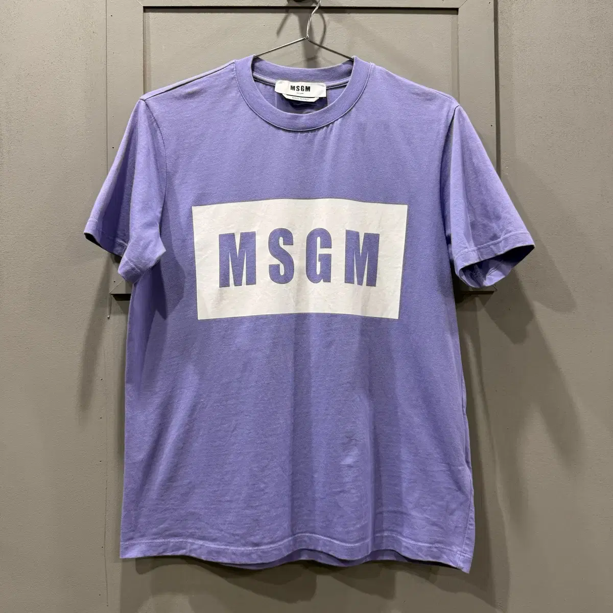 S MSGM 엠에스지엠 로고 프린팅 반팔 티셔츠