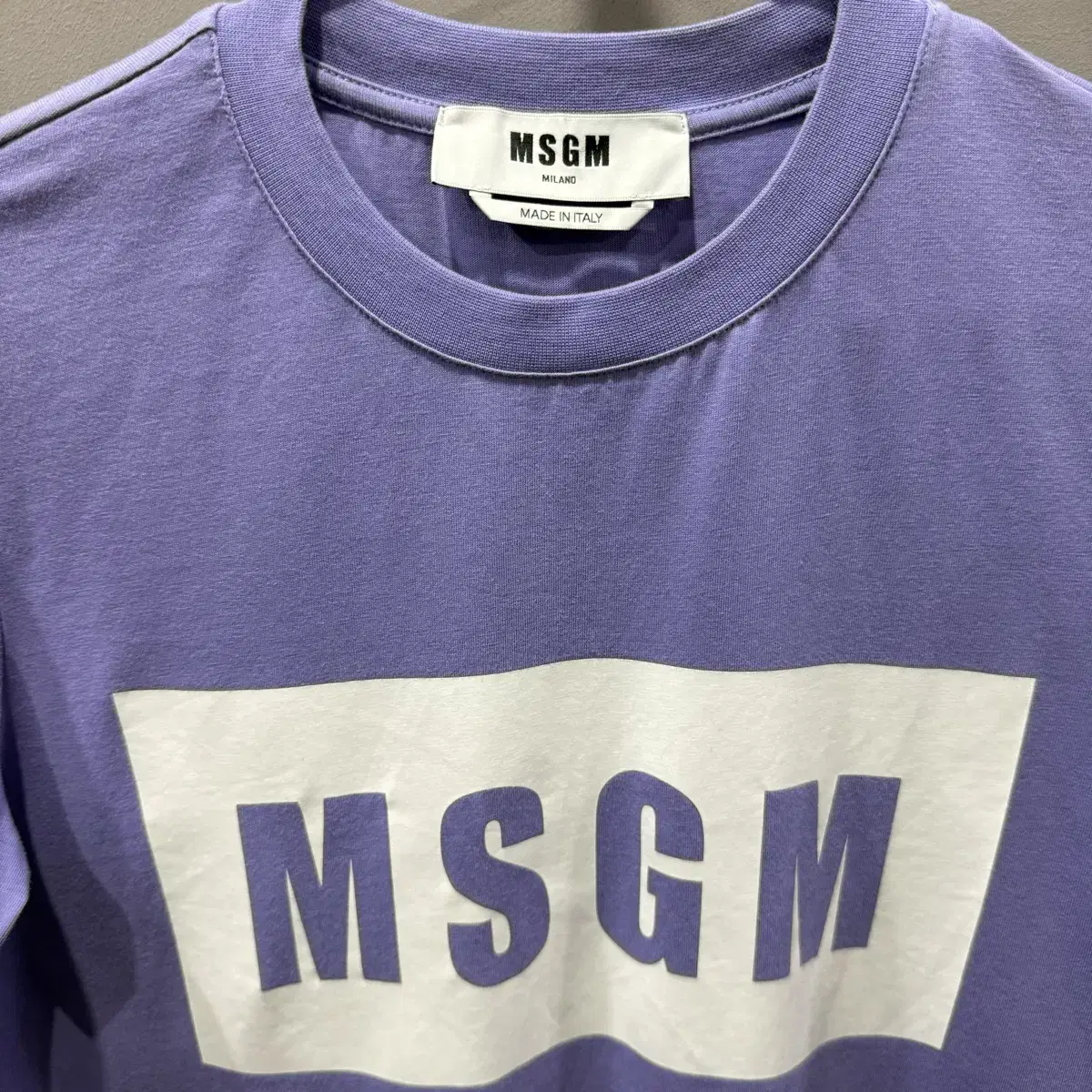 S MSGM 엠에스지엠 로고 프린팅 반팔 티셔츠