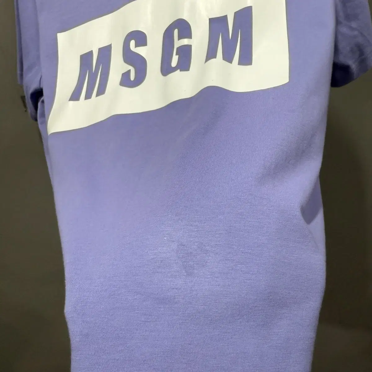 S MSGM 엠에스지엠 로고 프린팅 반팔 티셔츠