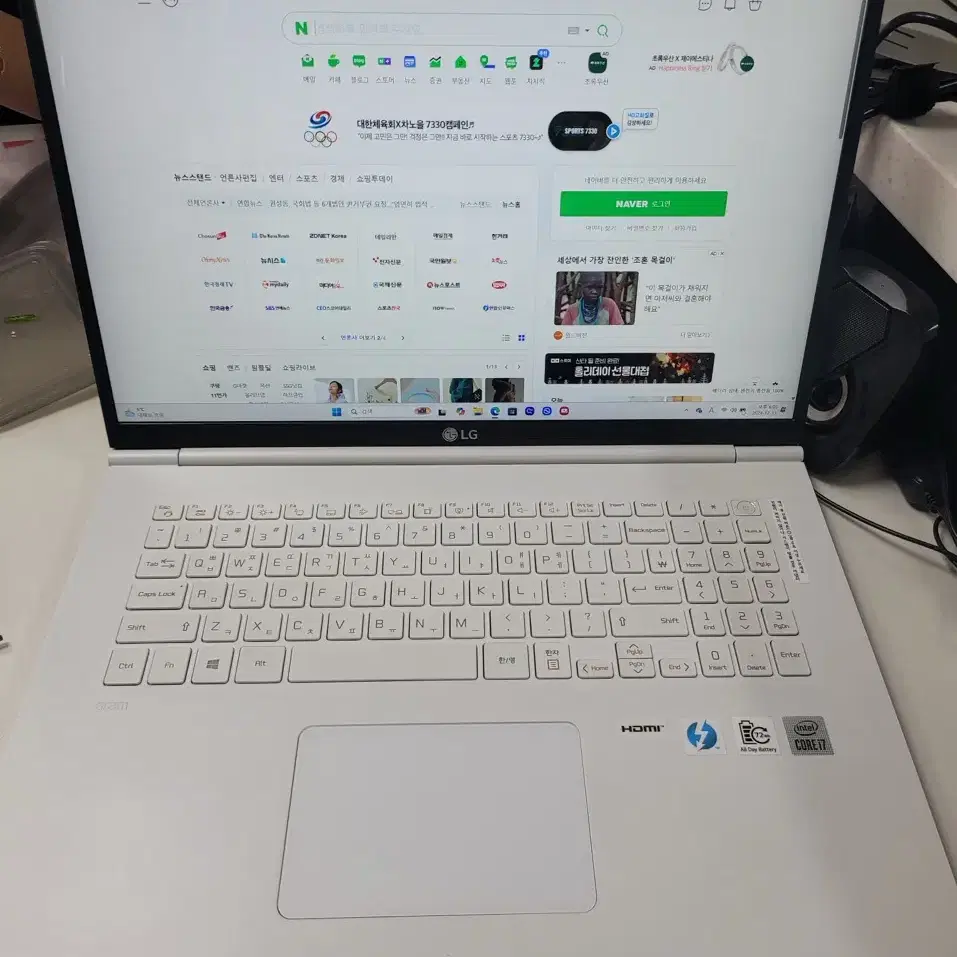 17인치 LG그램 노트북 i7 윈도우 포함 17ZG995-VP75KN