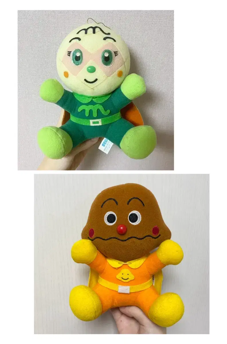 Vintage Classic Anpanman Meron Bread Girl Curry Bread Man Basic Hug doll Set