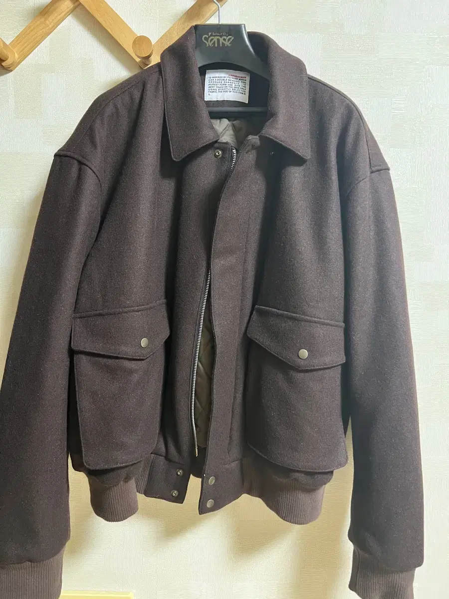 WOOL A2 JACKET (BROWN) L