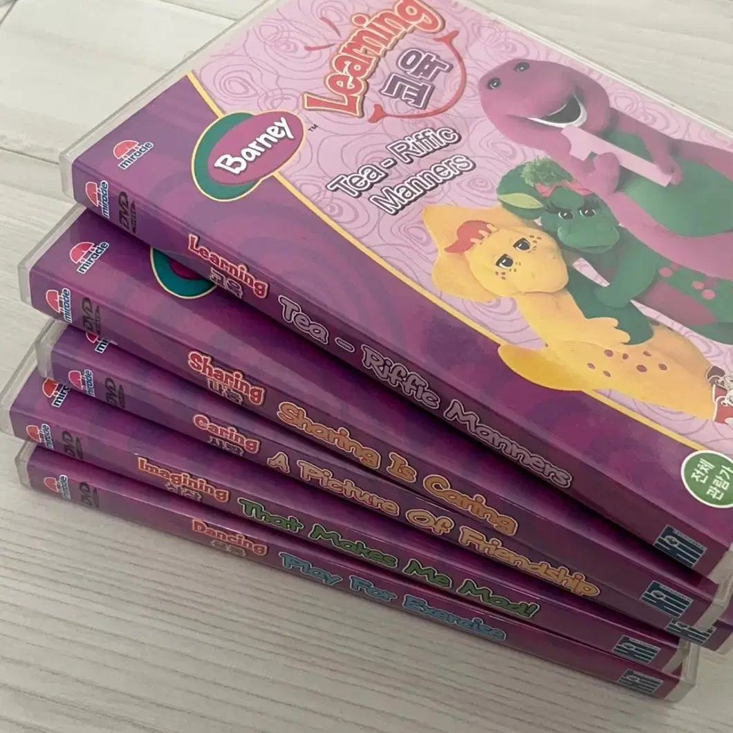 Barney DVD 5개 일괄