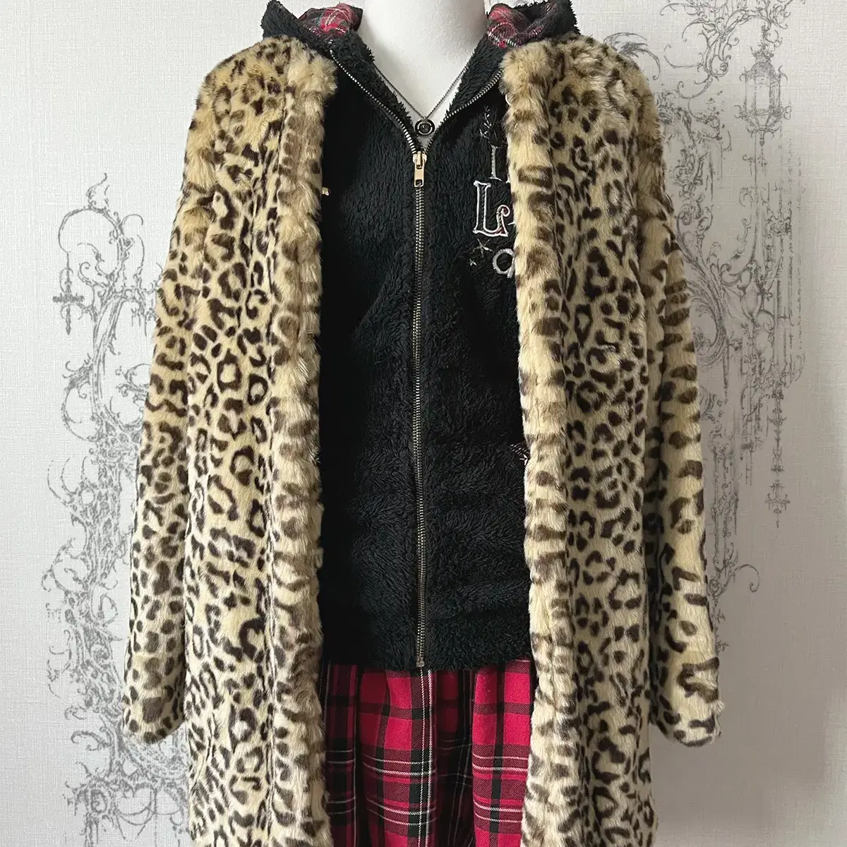 leopard fur jacket