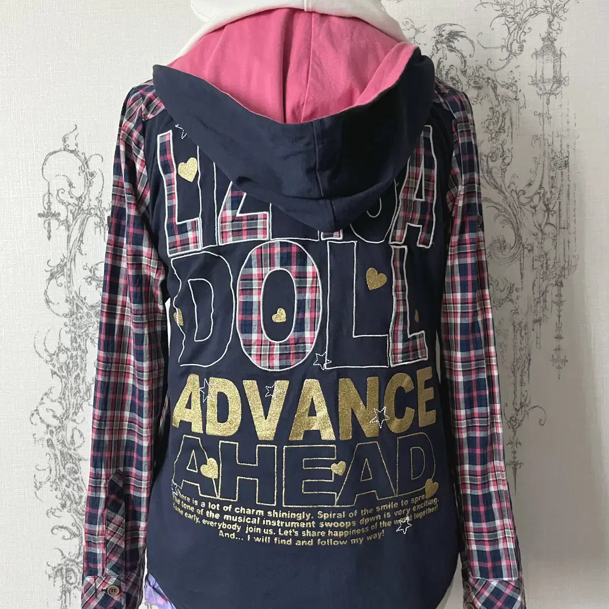 ( liz lisa ) big lettering layered hood