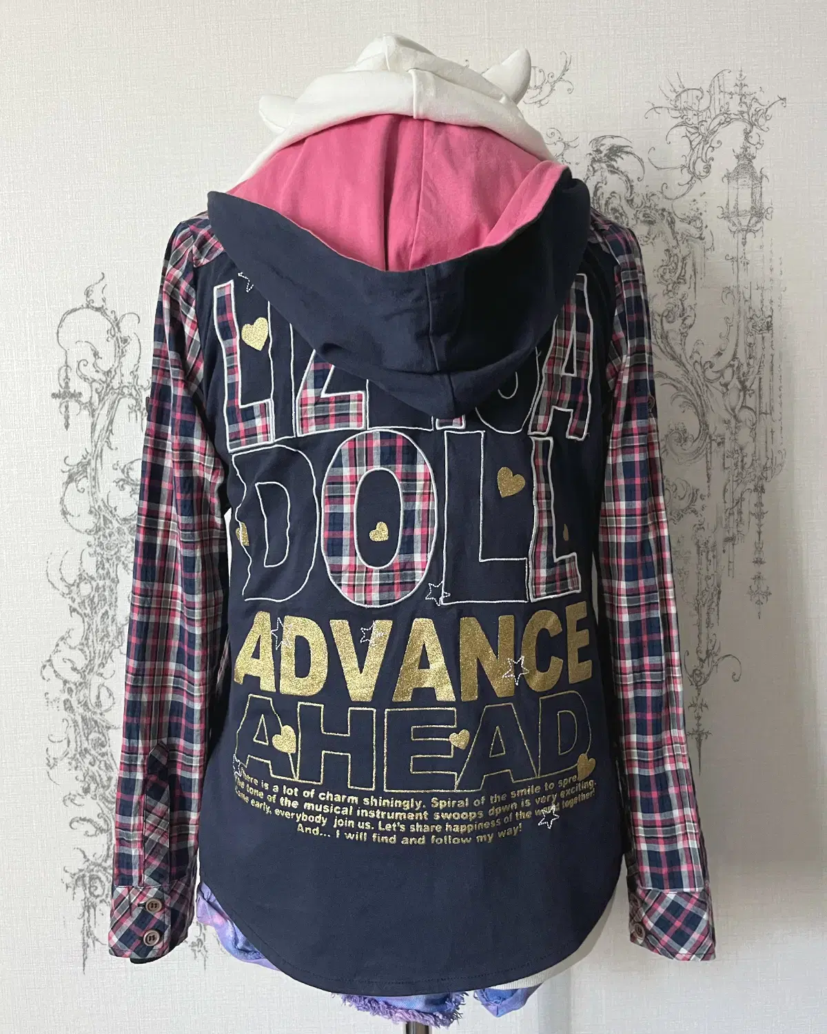 ( liz lisa ) big lettering layered hood