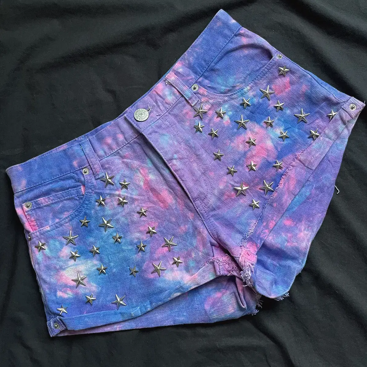 star stud tie-dye pants