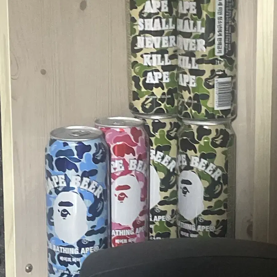 베이프 맥주 bape  총8캔 있습니다 판매해요 지금 못구함