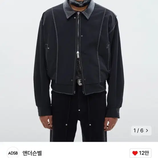 앤더슨벨 뉴 제임스 인사이드 아웃 봄버자켓 awa360m(BLACK)