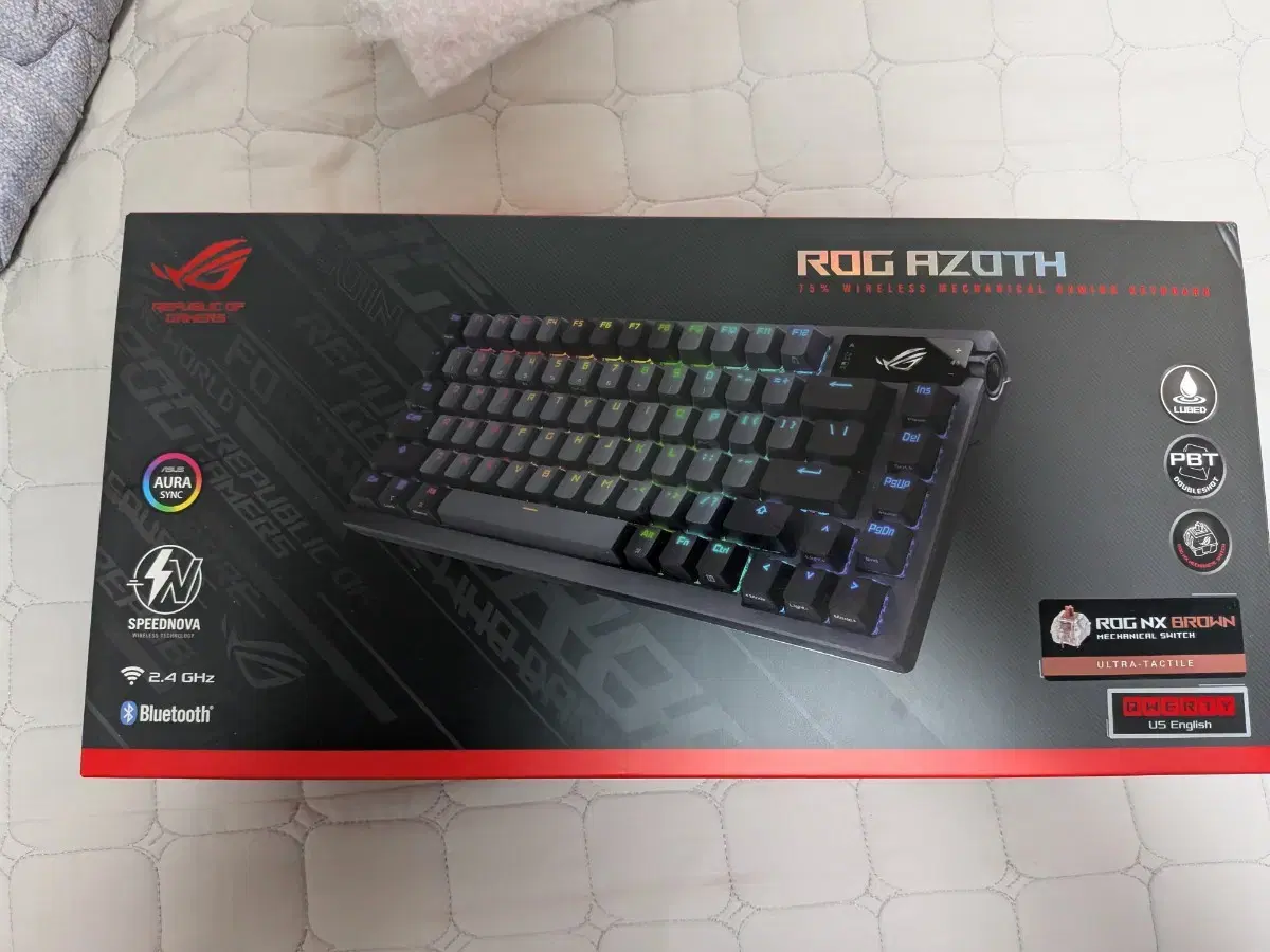 ASUS ROG AZOTH NX PBT (영문 갈축) 판매합니다