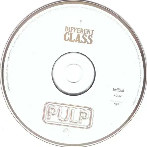 Pulp - Different Class (CD) 이스라엘반 95 민트급