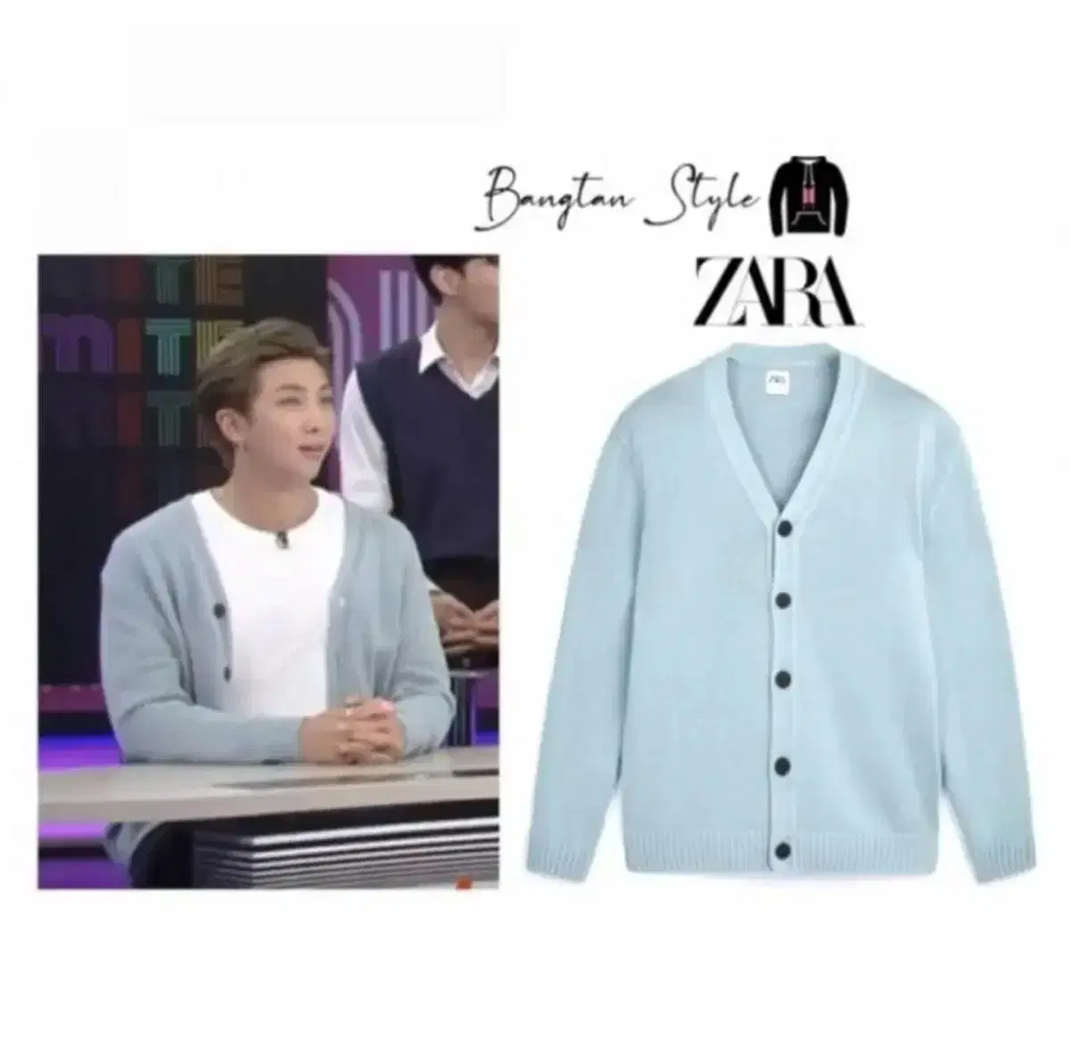 BTS Leprechaun Rm Zara Cardigan XL