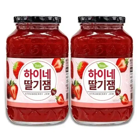 무료배송-하이네 딸기잼 1kg 2개 딸기쨈