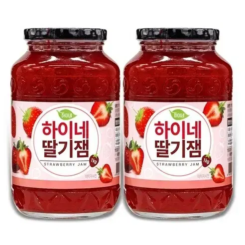 무료배송-하이네 딸기잼 1kg 2개 딸기쨈