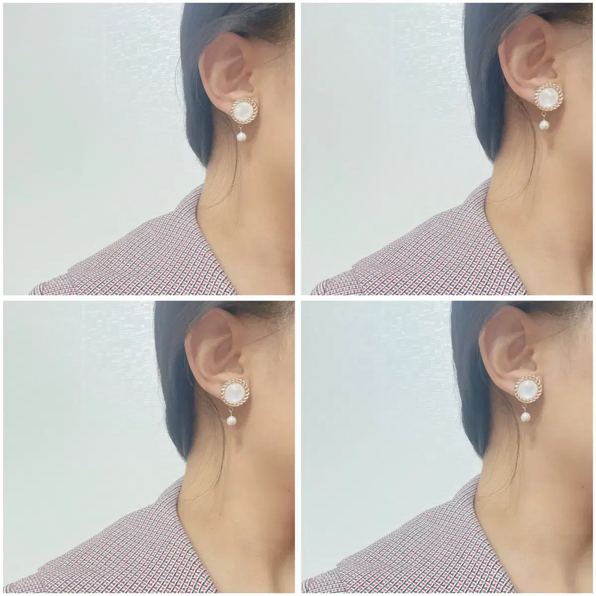 핸드메이드/새상품) EAR WEAR 골드 진주 귀걸이/귀찌 (골드)