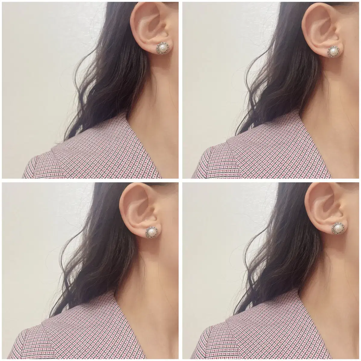 핸드메이드/새상품) EAR WEAR 블랙 스완 귀걸이/귀찌