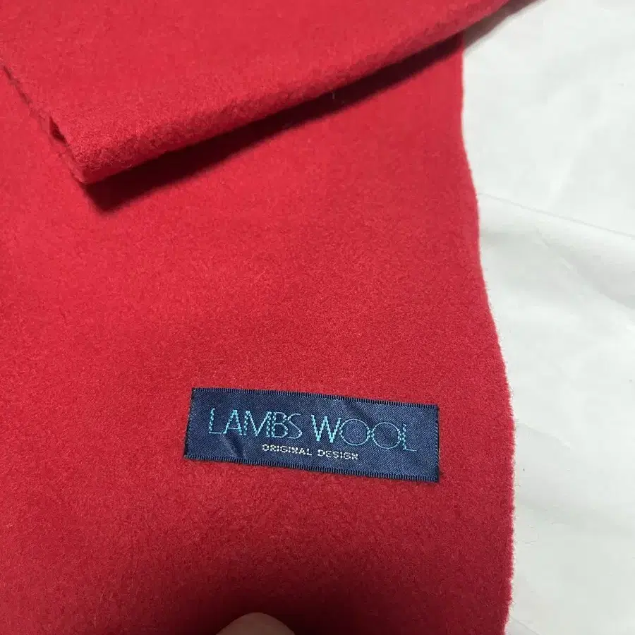 Lambs Wool 버건디 머플러