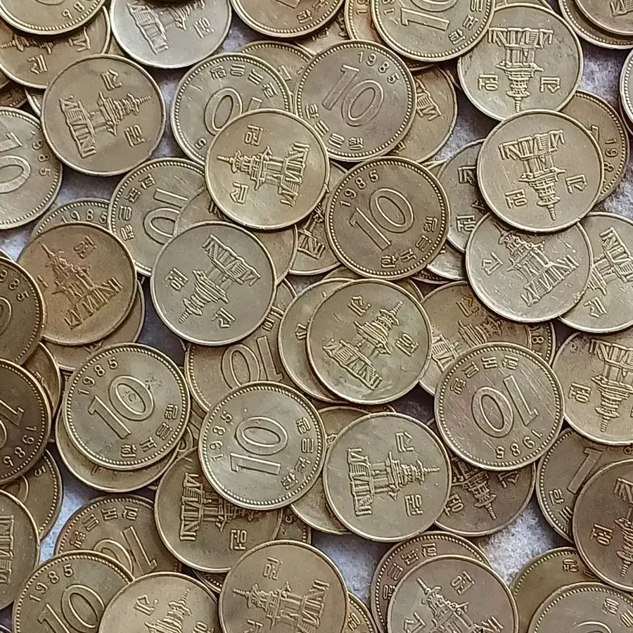 1985년 10원 (세척주) 1,000개 일괄