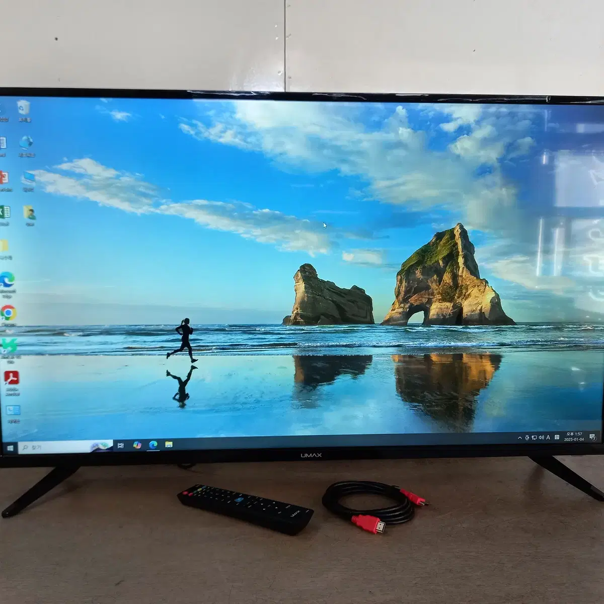 (수원)2024년 구입 43인치 FHD LED TV 팝니다/모니터 가능