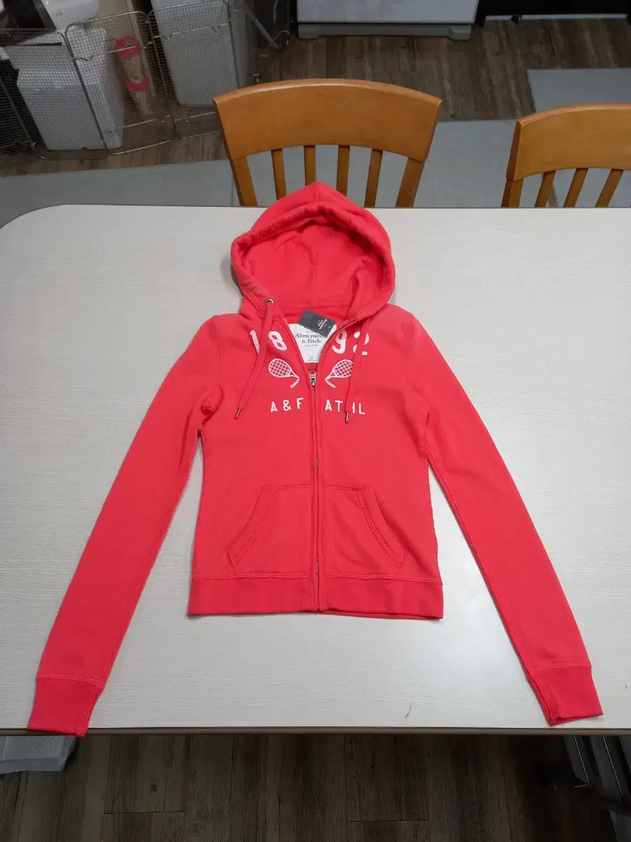 S80 Abercrombie &Fitch Gimon Hooded Zip-up PeachPink S-20