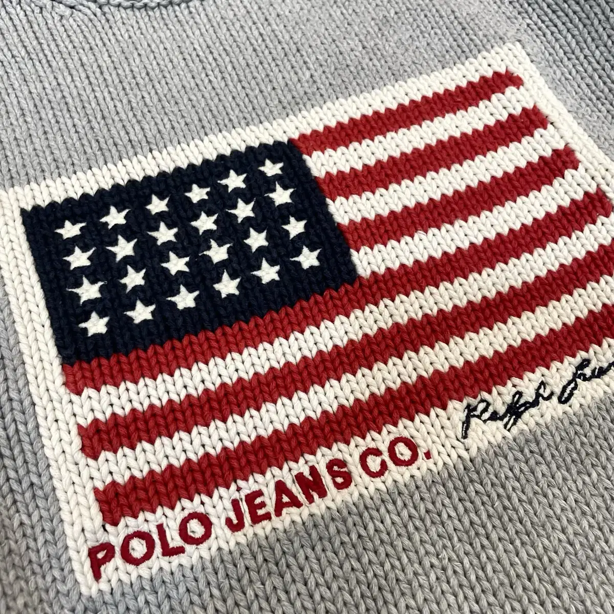 polo jeans 폴로 진스 성조기 코튼 니트