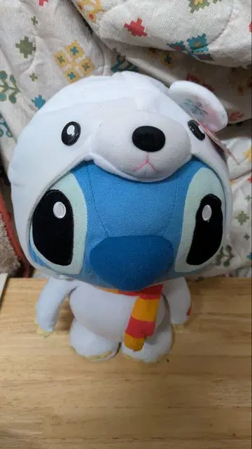 헤이세이 레트로 스티치 봉제 인형 화이트베어 코스튬 작동 미확인