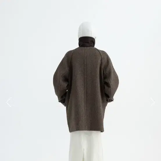 monoha wool half coat brown 모노하 코트