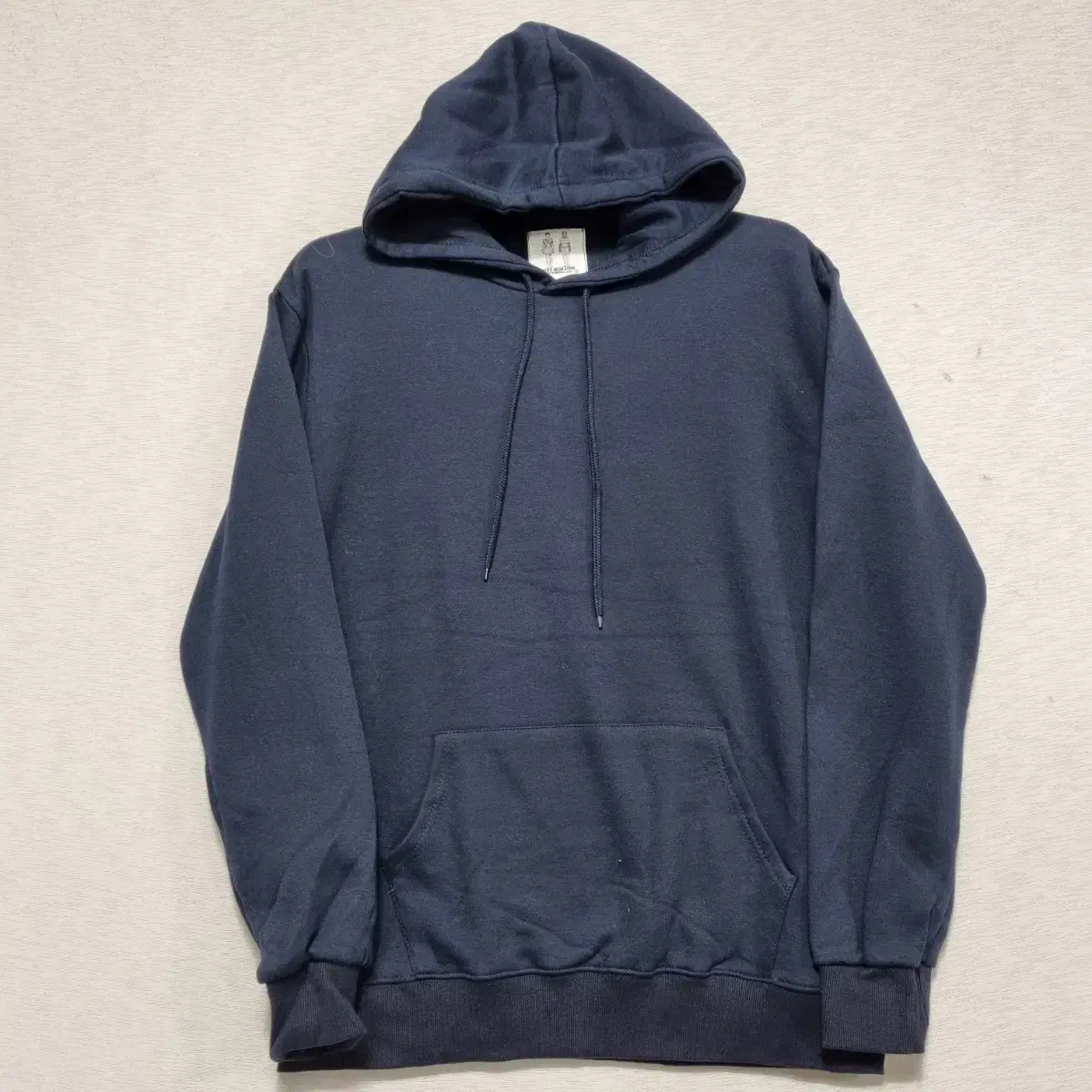 Manstore Navy Brushed Hoodie Men100ㅡ0106