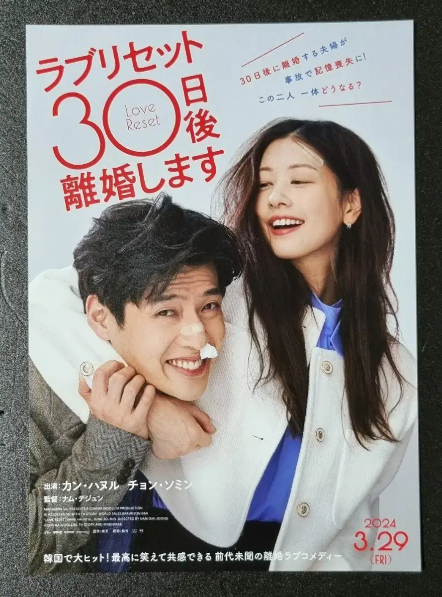 [영화팜플렛] 30일 일본 (2023) 강하늘 정소민 영화전단지