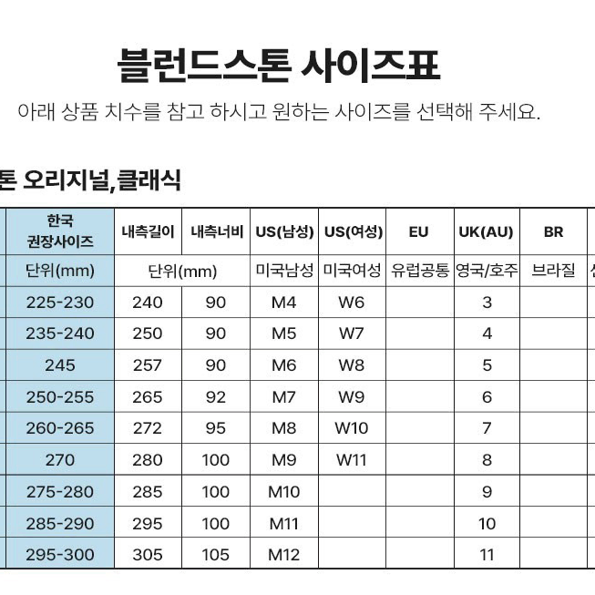 [AU7사이즈] 블런드스톤 오리지날 2405 스웨이드 블랙