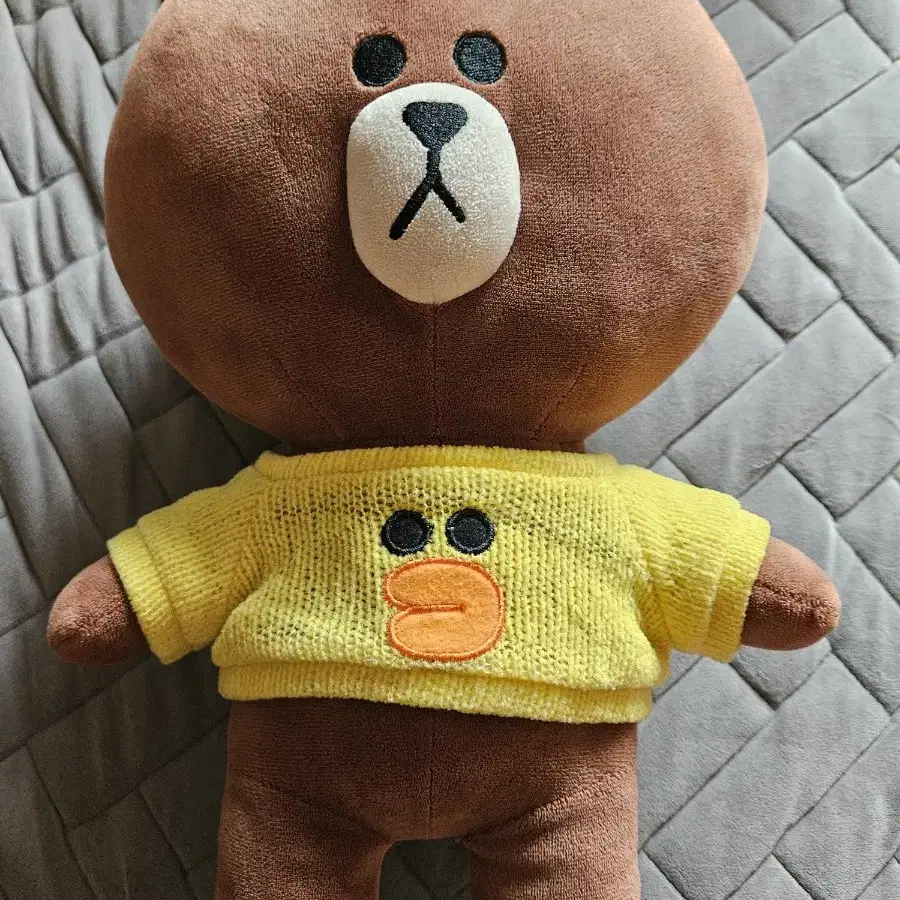 라인프렌즈 한정판 브라운 인형 40cm.