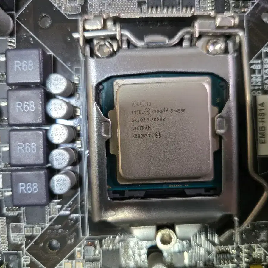 PC부품 산업용 보드 EMB H81A + CPU + RAM