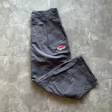 9090s 나일론 팬츠 킹 로고 드로우코드 M사이즈 자수 로고 자수 로고