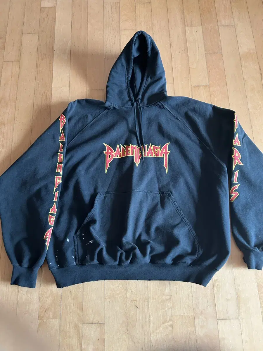 Balenciaga Metallica oversized hoodie