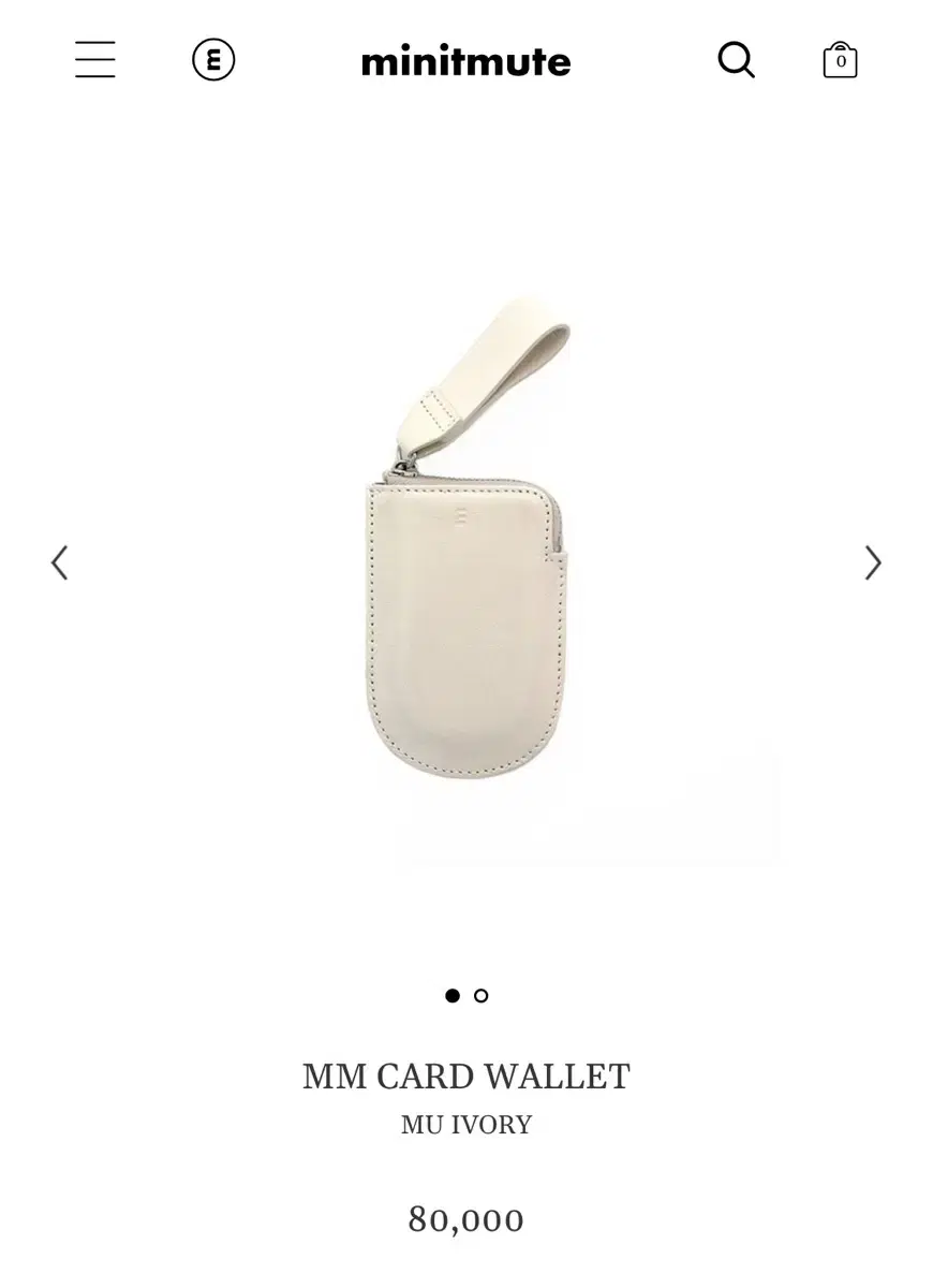 미닛뮤트 MM CARD WALLET IVORY