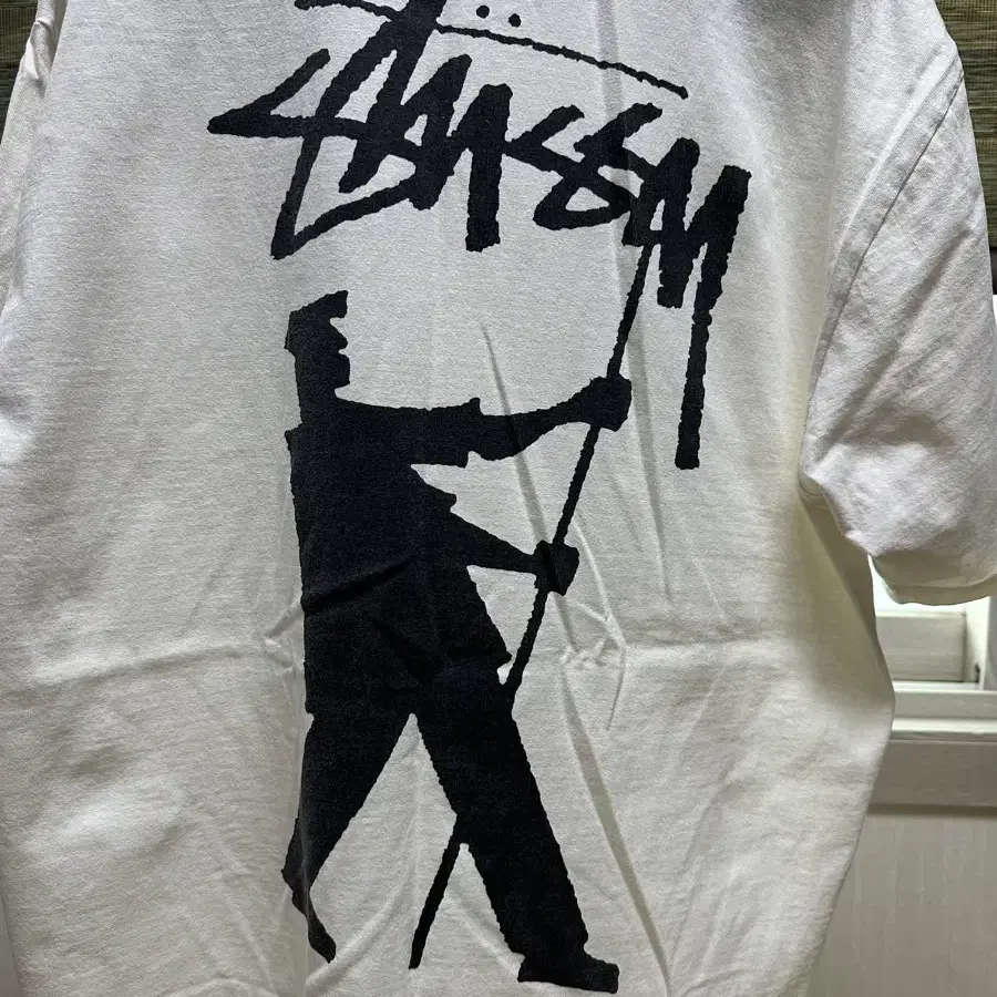 [XL]Stussy 화이트 반팔 티셔츠 (스투시)