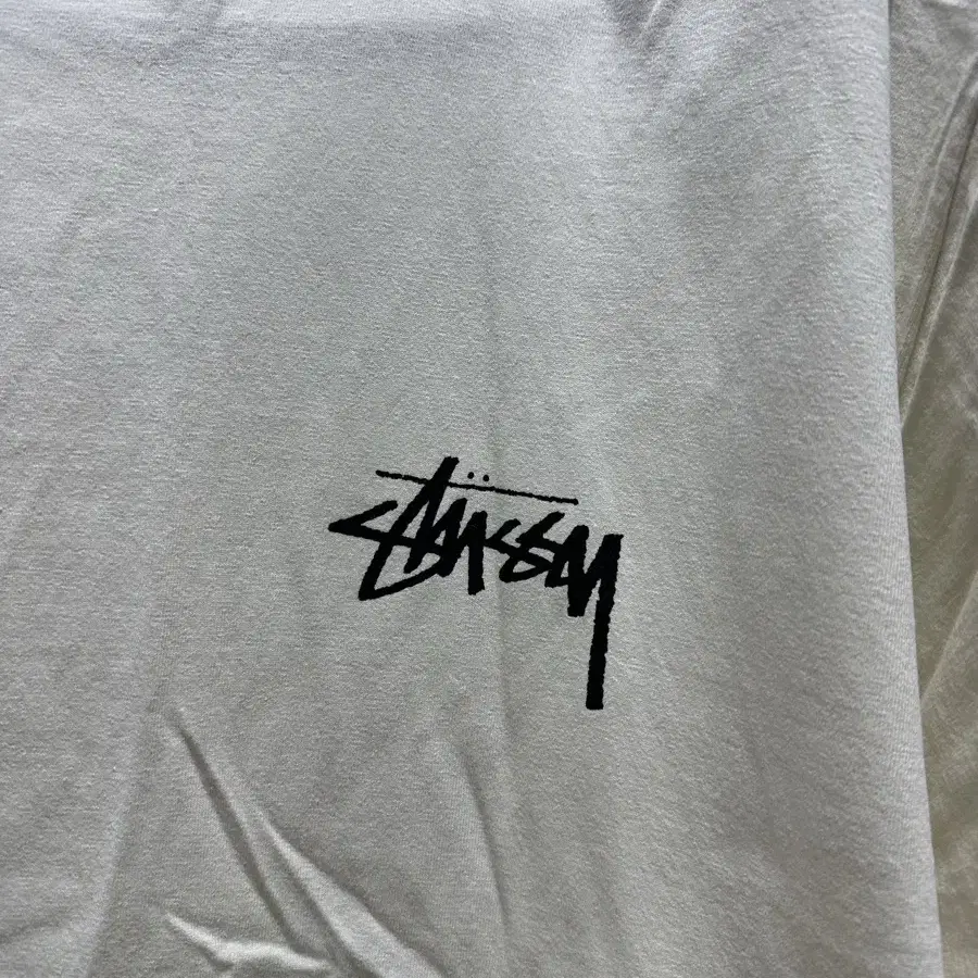 [XL]Stussy 화이트 반팔 티셔츠 (스투시)