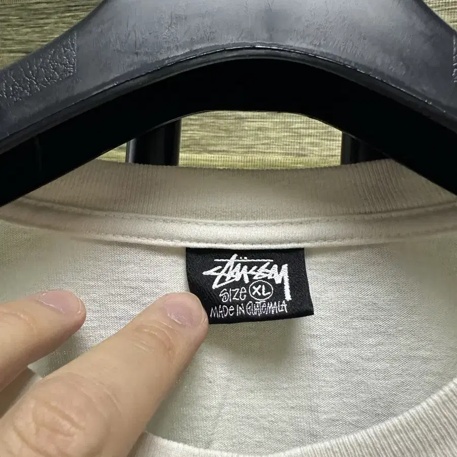 [XL]Stussy 화이트 반팔 티셔츠 (스투시)