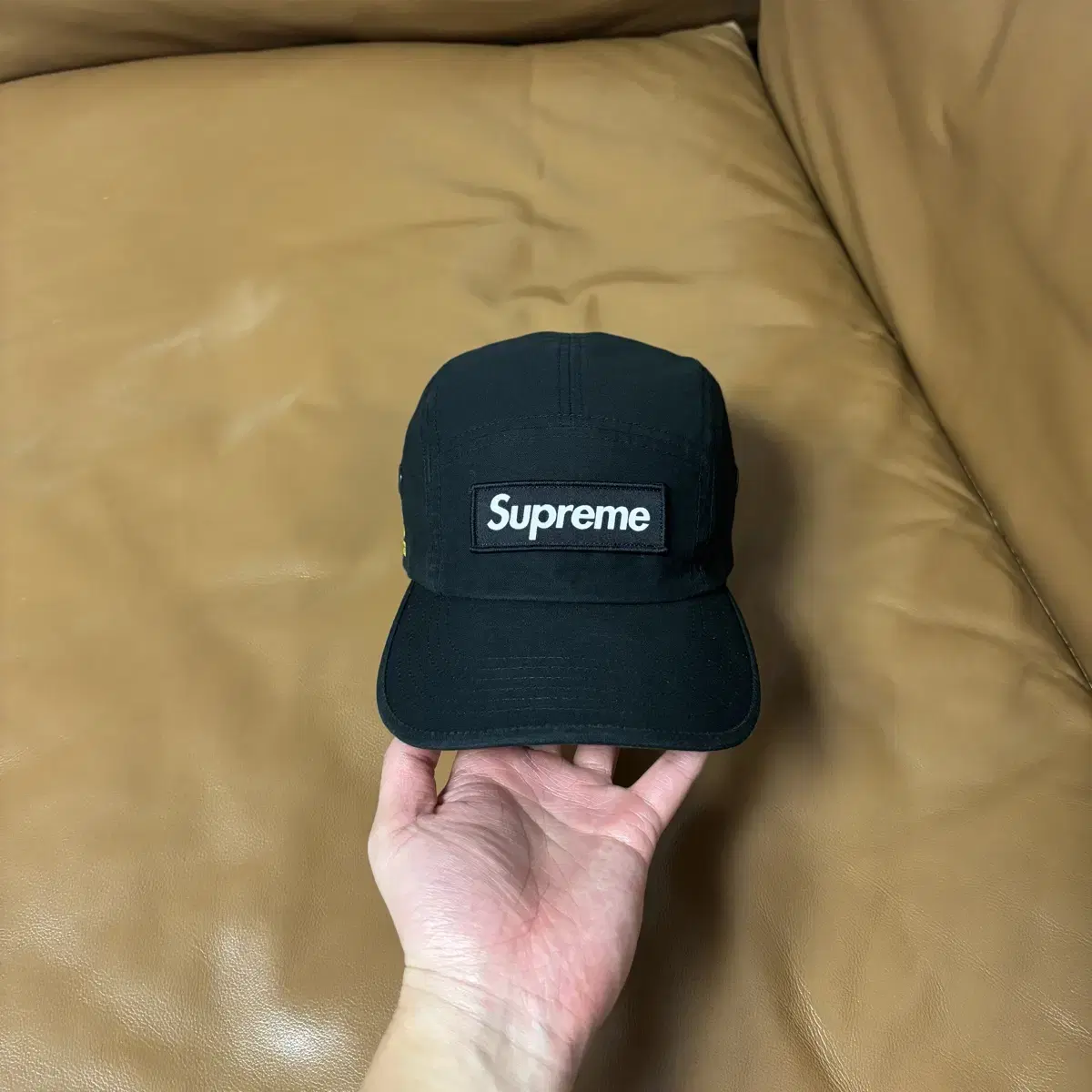 Supreme 슈프림 21ss 밀리터리 블랙 캠프캡 모자 (Black)