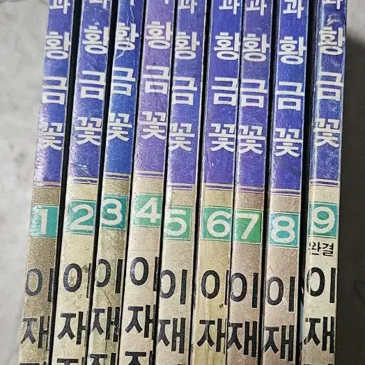 고전만화 희귀만화 이재진 불청객과 황금꽃 9권 완결 팝니다