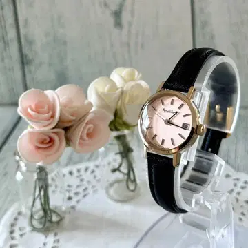 [새상품급] 마가렛호웰 손목시계 골드 라운드 핑크 톤의 골드