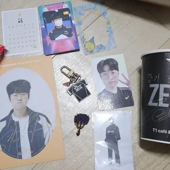 Zeus 제우스 굿즈 일괄 3.0 전 티원 한화 생명 프로게이머 굿즈